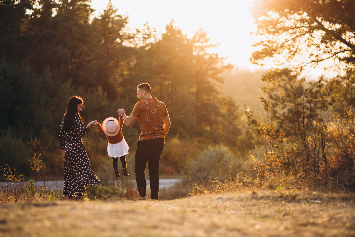 Family enjoying time together outdoors